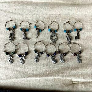 Western Wine Glass Charms